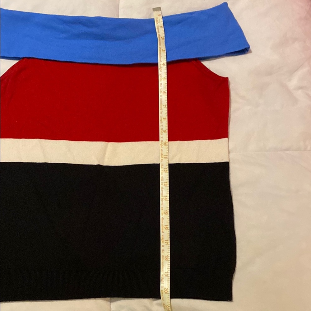 Lauren Ralph Lauren Red and Blue Petite Top - Picture 7 of 7